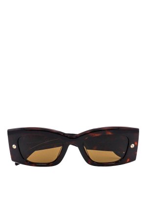 ALEXANDER MCQUEEN: Lunettes de soleil - Lunettes De Soleil - Marron