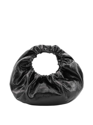 ALEXANDER WANG: totes bags - Leather handbag with craquel effect