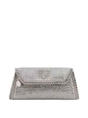 STELLA McCARTNEY: pochette - Pochette in raso con paillettes