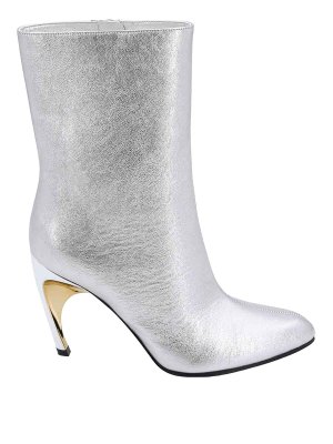 ALEXANDER MCQUEEN: Bottines - Bottines - Argent
