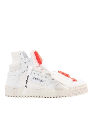 OFF-WHITE: trainers - Leather Canvas Sneakers Zip Tie