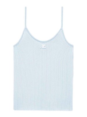 Courreges: Tops und Tank Tops - Top - Blau