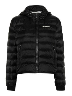 Palm Angels: casual jackets - Logo hooded jacket