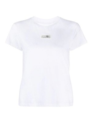 MM6 MAISON MARGIELA: t-shirt - T-shirt in cotone logata