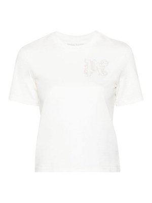 Palm Angels: t-shirts - Logo cotton t-shirt