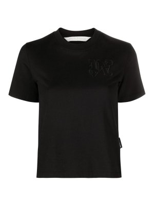 Palm Angels: T-shirts - T-Shirt - Schwarz