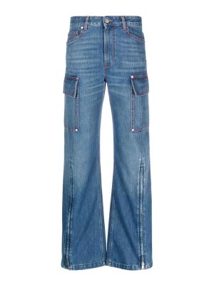 Maison Margiela デニム ジーンズ S51LA0128S30617966 Maison Margiela Distressed Wide-Leg Jeans | S51LA0128S30617966