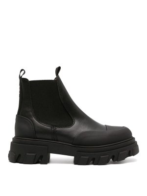 GANNI: ブーツ - ブーツ - 黒