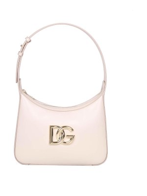 DOLCE & GABBANA: shoulder bags - 35 shoulder bag in leather with dg logo
