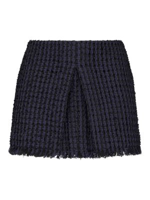 DSQUARED2: mini skirts - Tweed frayed-hem miniskirt