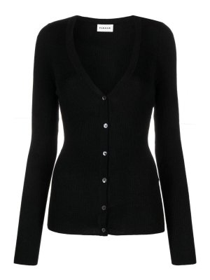 P.A.R.O.S.H.: crew necks - V-neck ribbed cardigsn