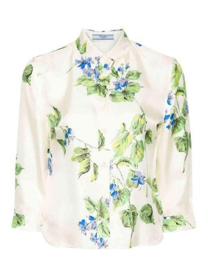 PRADA: shirts - Floral-print shirt