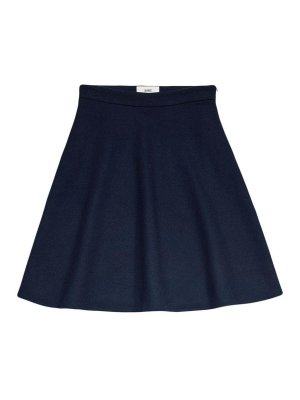 AMI PARIS: Knee length skirts & Midi - Viring-wool blend a-line skirt