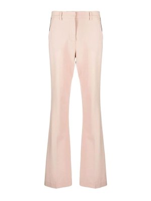 P.A.R.O.S.H.: Tailored & Formal trousers - Side-stripe flared trousers