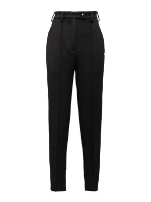 PRADA: casual trousers - high-waist skinny-cut trousers