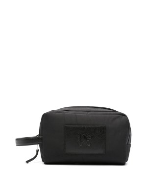Palm Angels: Cases & Covers - Monogram-appliqu wash bag