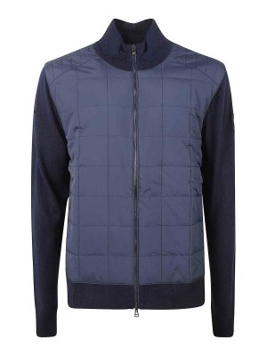 BELSTAFF: Sweatshirts & Sweaters - Padded knitted jacket
