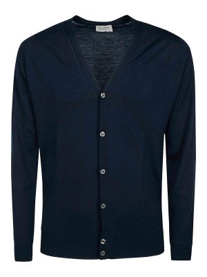 JOHN SMEDLEY: カーディガン - カーディガン - 緑