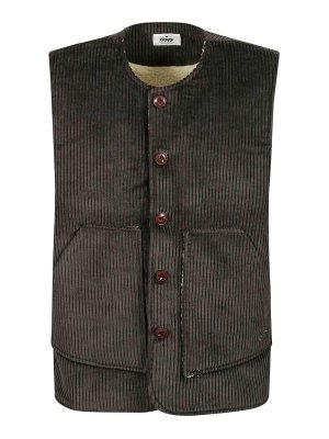 KAPPY: vests - Corduroy fleece vest