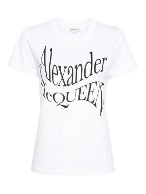 ALEXANDER MCQUEEN: T-shirts - T-Shirt - Weiß