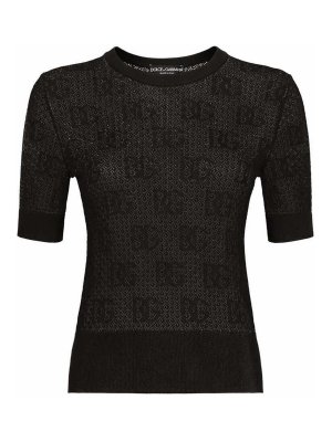 Valentino Garavani VLTN wool and cashmere intarsia sweater