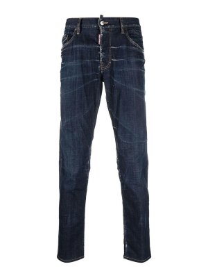 Valentino Garavani Ice blue faded effect denim pants