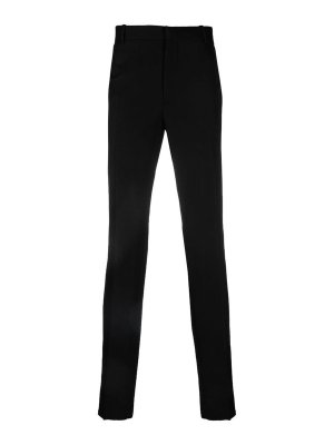 ALEXANDER MCQUEEN: pantaloni casual - Pantaloni neri a gamba dritta