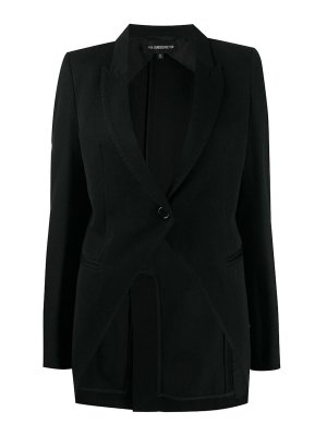 ANN DEMEULEMEESTER: giacche blazer - Blazer nero cavaliere