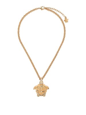 VERSACE: Necklaces & Chokers - Gold-tone medusa pendant