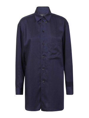 YOHJI YAMAMOTO: Hemden - Hemd - Dunkles Jeansblau