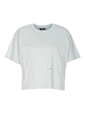 ELISABETTA FRANCHI: Camisetas - Camiseta - Azul