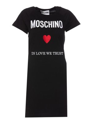 MOSCHINO: Knielange Kleider - Knielanges Kleid - Schwarz