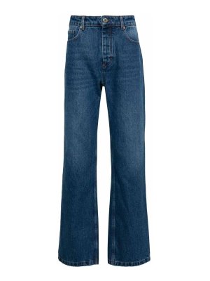 AMI PARIS: straight leg jeans - Mid-rise straight-leg jeans