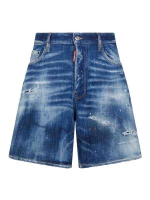 DSQUARED2: Shorts - Shorts - Azul Oscuro