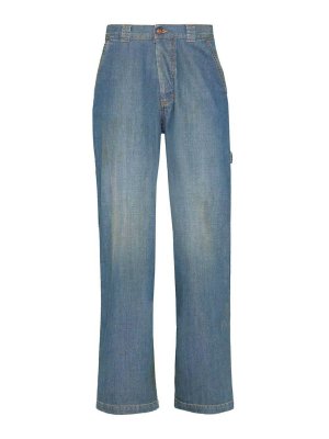 Maison Margiela: straight leg jeans - Americana wide-leg jeans