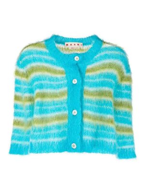 Marni: Cardigans - Cardigan - Blau