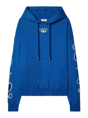 OFF-WHITE: Sudaderas y suéteres - Sudadera - Azul