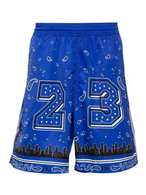 OFF-WHITE: Shorts - Shorts - Azul
