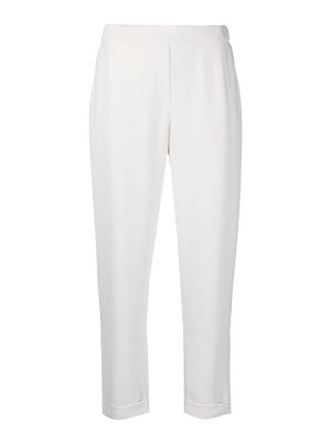 P.A.R.O.S.H.: Pantalons casual - Pantalons Décontractés - Blanc