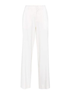 P.A.R.O.S.H.: Pantalons casual - Pantalons Décontractés - Blanc