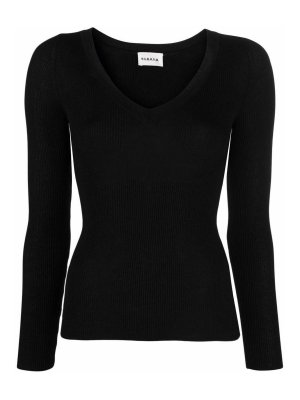 P.A.R.O.S.H.: Tops & Tank tops - V-neck fine-knit top