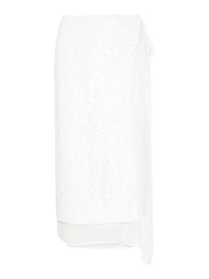 P.A.R.O.S.H.: ニーレングススカート＆ミディ丈 - 膝丈/ミディスカート - 白