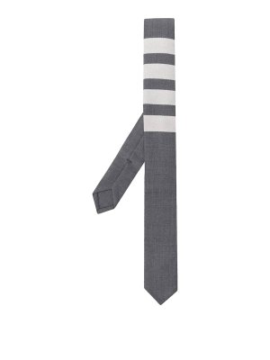 THOM BROWNE: Corbatas y pajaritas - Corbata - Gris