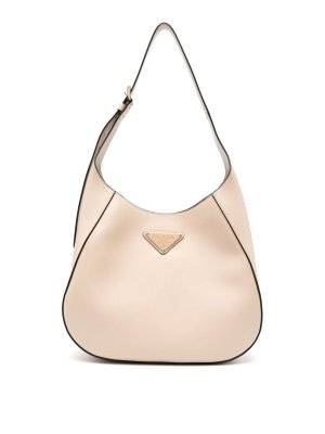 PRADA: cross body bags - Triangle-logo leather shoulder bag