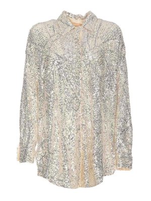 Tracey Sequin Top Gold, Blouses & Shirts