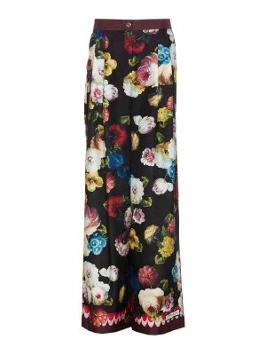 DOLCE & GABBANA: casual trousers - Multicolor pants frontal with buttons