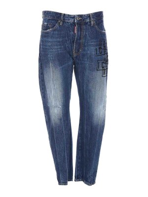 DSQUARED2: Straight Leg Jeans - Straight Leg Jeans - Blau