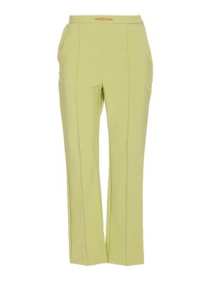 ELISABETTA FRANCHI: カジュアルトラウザー - カジュアルパンツ - 緑