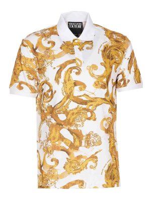 Versace Jeans Couture: polo shirts - Watercolour couture polo