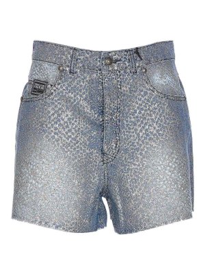 Versace Jeans Couture: casual trousers - Glitter animalier shorts